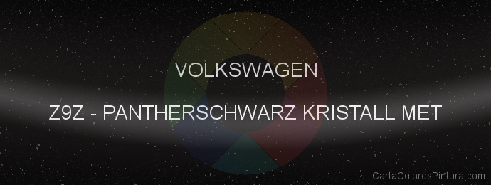 Pintura Volkswagen Z9Z Pantherschwarz Kristall Met