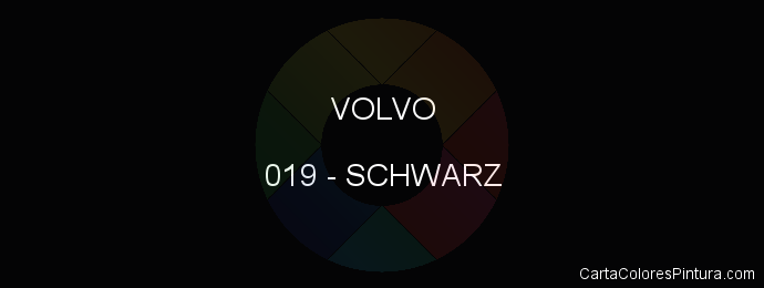 Pintura Volvo 019 Schwarz