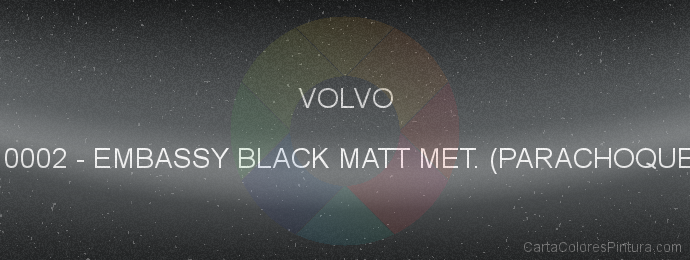 Pintura Volvo 10002 Embassy Black Matt Met. (parachoque)