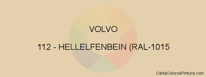 Pintura Volvo 112 Hellelfenbein (ral-1015