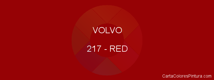 Pintura Volvo 217 Red