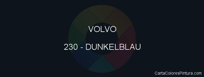 Pintura Volvo 230 Dunkelblau