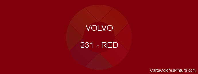 Pintura Volvo 231 Red