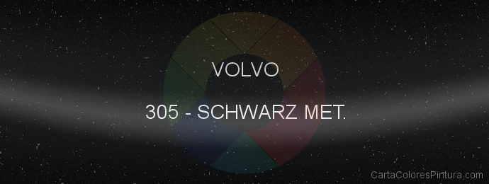 Pintura Volvo 305 Schwarz Met.