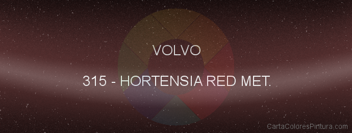 Pintura Volvo 315 Hortensia Red Met.