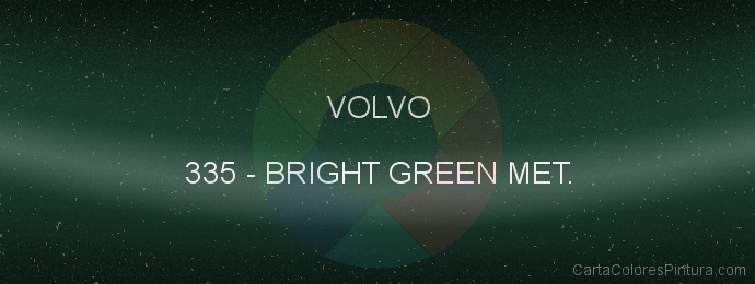 Pintura Volvo 335 Bright Green Met.