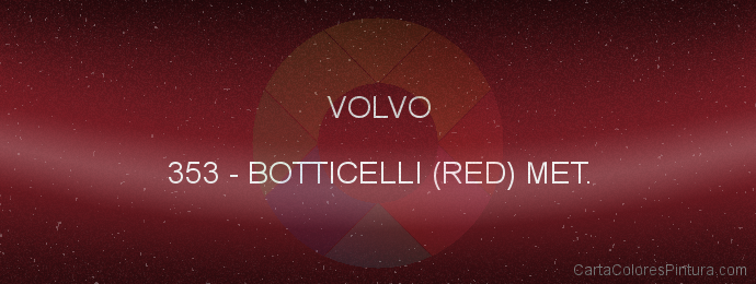 Pintura Volvo 353 Botticelli (red) Met.