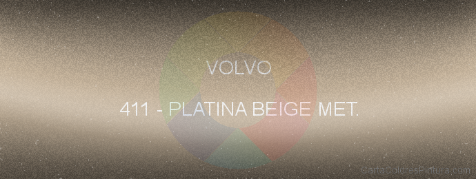 Pintura Volvo 411 Platina Beige Met.