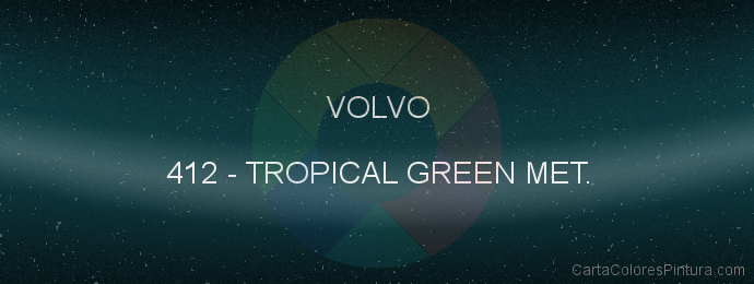 Pintura Volvo 412 Tropical Green Met.