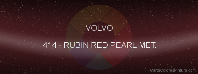 Pintura Volvo 414 Rubin Red Pearl Met.