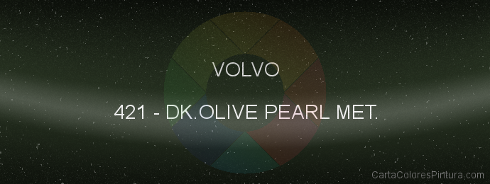 Pintura Volvo 421 Dk.olive Pearl Met.