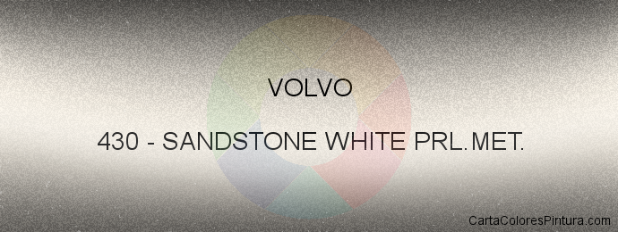 Pintura Volvo 430 Sandstone White Prl.met.