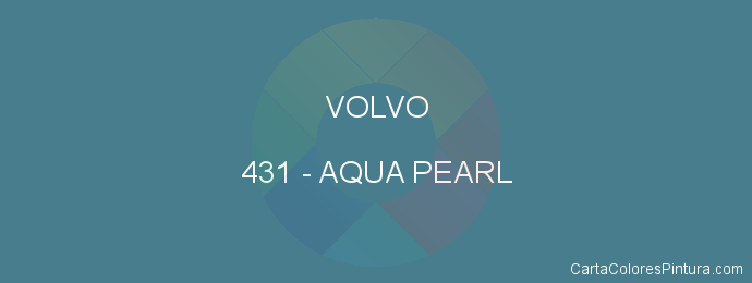 Pintura Volvo 431 Aqua Pearl
