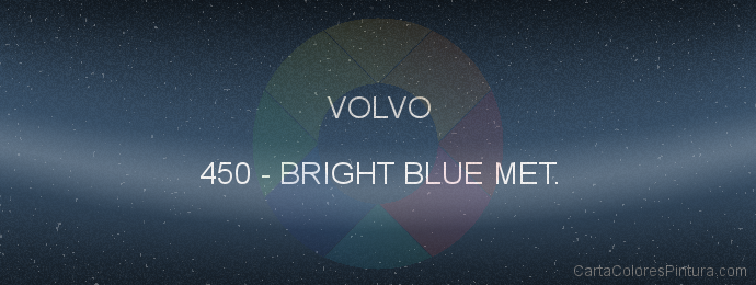Pintura Volvo 450 Bright Blue Met.
