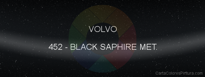 Pintura Volvo 452 Black Saphire Met.