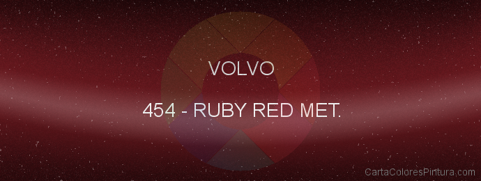 Pintura Volvo 454 Ruby Red Met.