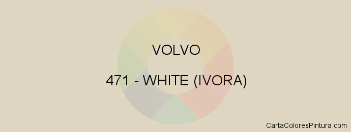 Pintura Volvo 471 White (ivora)