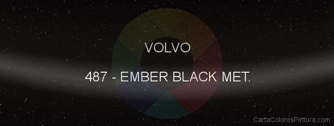 Pintura Volvo 487 Ember Black Met.