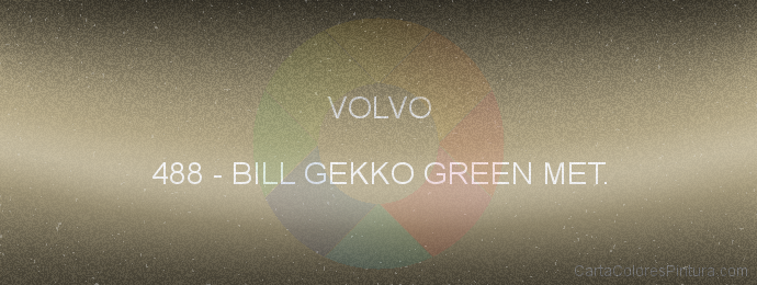 Pintura Volvo 488 Bill Gekko Green Met.