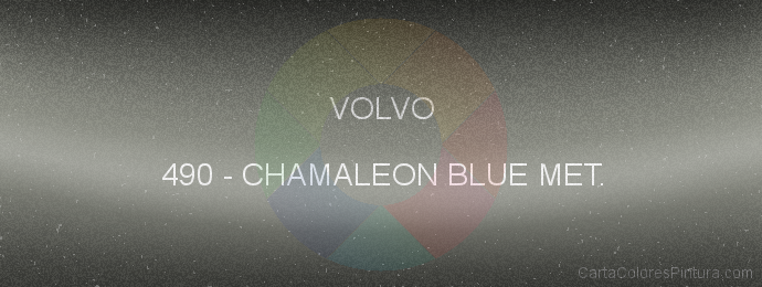 Pintura Volvo 490 Chamaleon Blue Met.