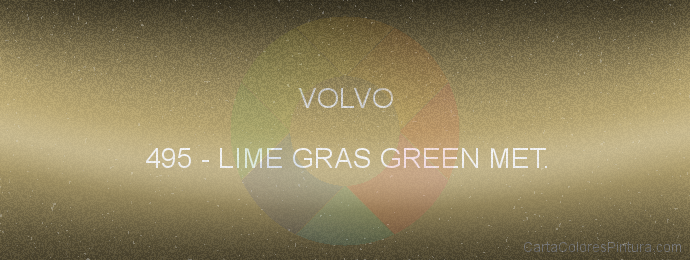Pintura Volvo 495 Lime Gras Green Met.