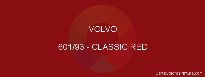 Pintura Volvo 601/93 Classic Red