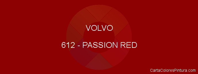 Pintura Volvo 612 Passion Red