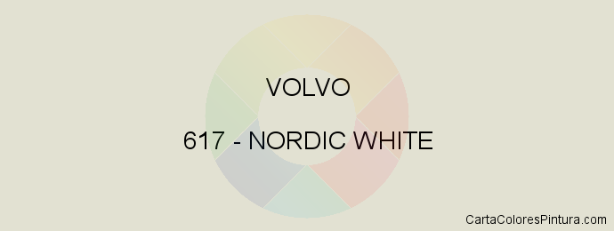 Pintura Volvo 617 Nordic White