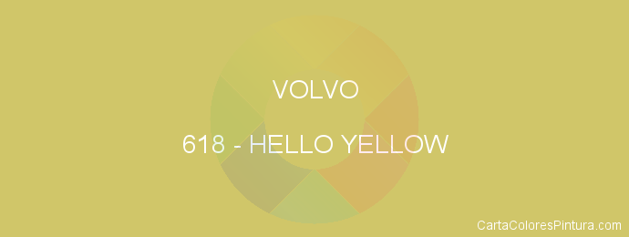 Pintura Volvo 618 Hello Yellow