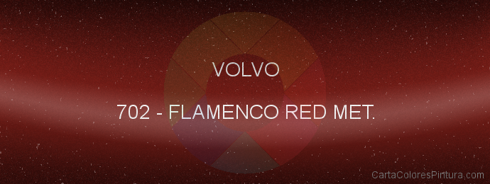 Pintura Volvo 702 Flamenco Red Met.