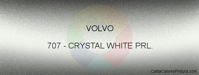 Pintura Volvo 707 Crystal White Prl.