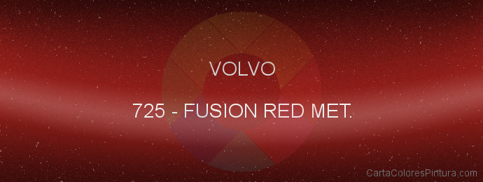 Pintura Volvo 725 Fusion Red Met.