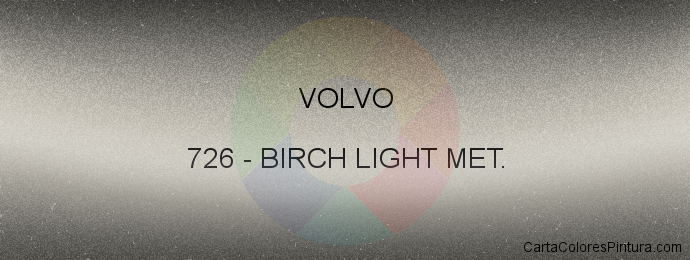 Pintura Volvo 726 Birch Light Met.