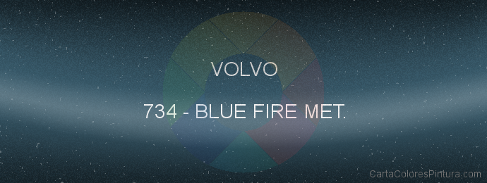 Pintura Volvo 734 Blue Fire Met.
