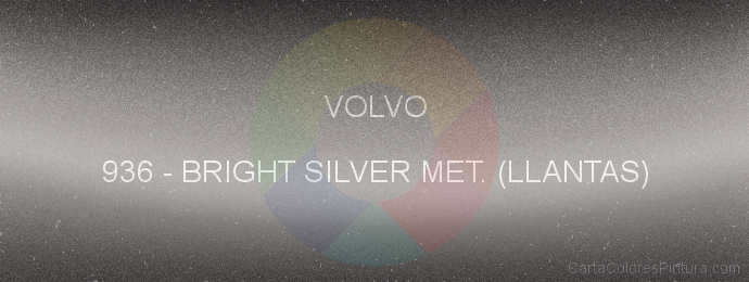 Pintura Volvo 936 Bright Silver Met. (llantas)