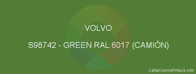 Pintura Volvo S98742 Green Ral 6017 (camiÓn)