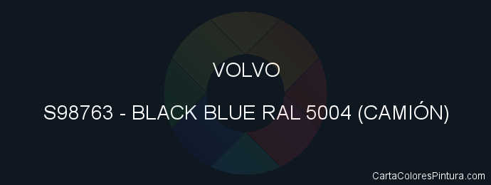 Pintura Volvo S98763 Black Blue Ral 5004 (camiÓn)