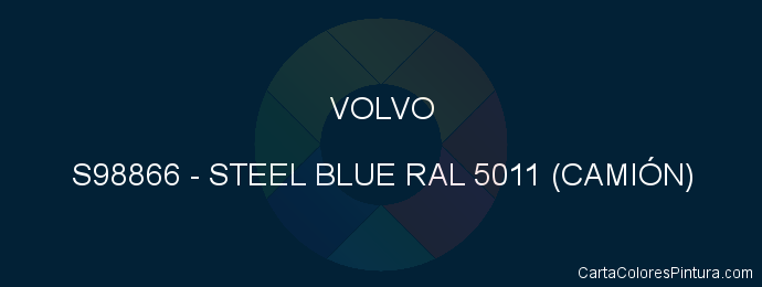 Pintura Volvo S98866 Steel Blue Ral 5011 (camiÓn)
