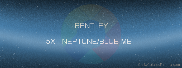 Pintura Bentley 5X Neptune/blue Met.