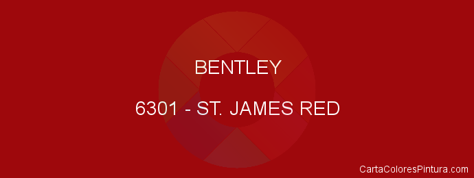 Pintura Bentley 6301 St. James Red