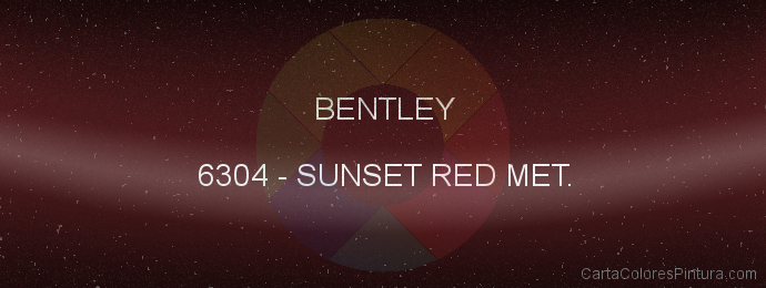 Pintura Bentley 6304 Sunset Red Met.