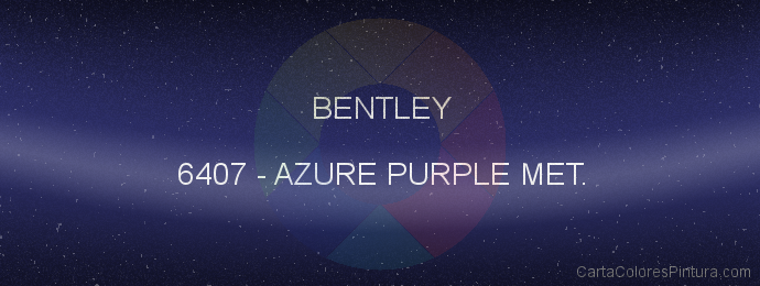 Pintura Bentley 6407 Azure Purple Met.