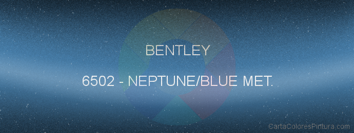 Pintura Bentley 6502 Neptune/blue Met.