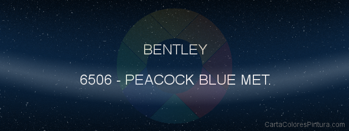 Pintura Bentley 6506 Peacock Blue Met.