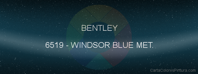 Pintura Bentley 6519 Windsor Blue Met.