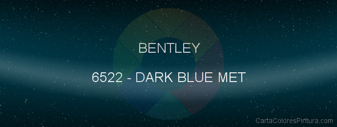 Pintura Bentley 6522 Dark Blue Met