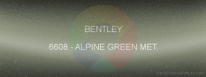 Pintura Bentley 6608 Alpine Green Met.