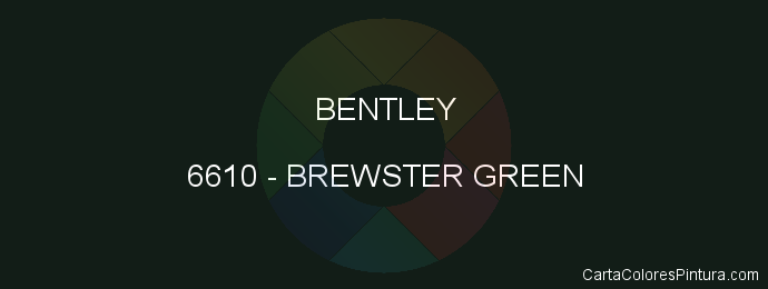 Pintura Bentley 6610 Brewster Green
