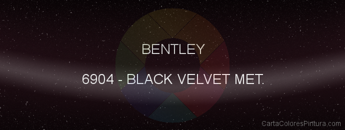 Pintura Bentley 6904 Black Velvet Met.