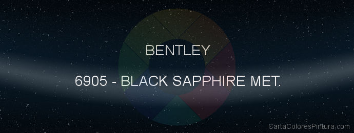 Pintura Bentley 6905 Black Sapphire Met.